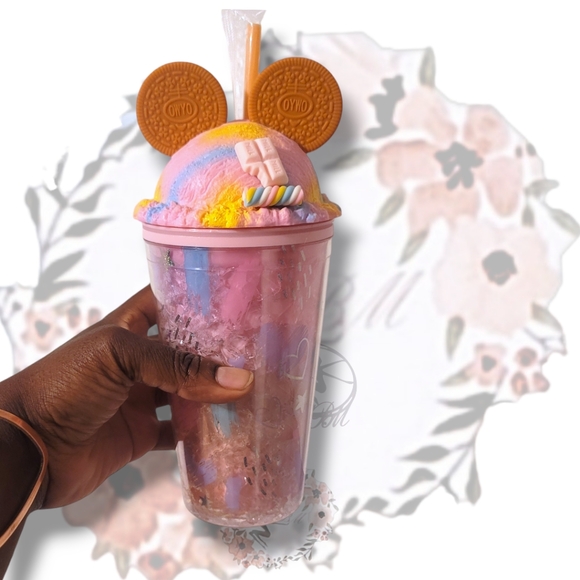 🆕️ Mickey Cookie Ears Double Walled Treat Topper Tumbler Cup 20oz - Picture 2 of 7